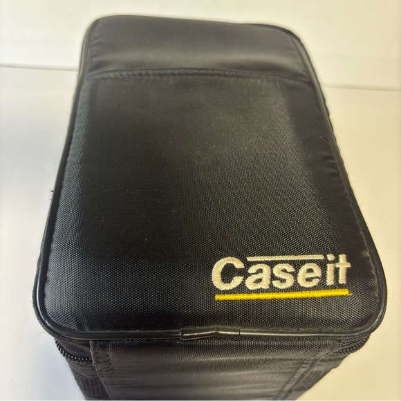 Vtg Case It Black 15 CD Carrying Case Zipper Storage Tote front pocket LIKE NEW - Picture 2 of 11